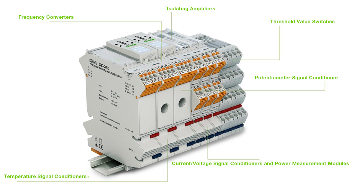 Wago JUMPLEX Various Combination Options Diagram